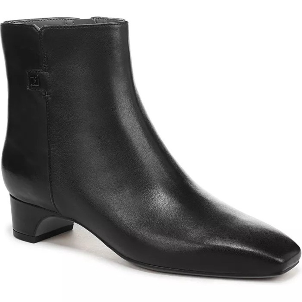 Black Leather Ankle Boots
